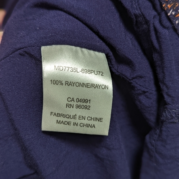 Carolina Belle Montreal Floral Sleeveless Dress Size 8 Navy Yellow - Picture 4 of 12